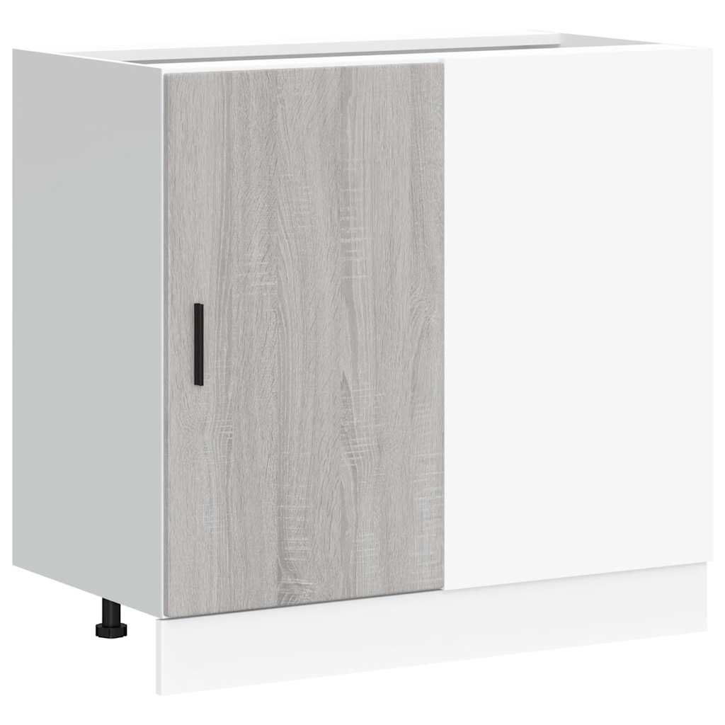 vidaXL Sink Base Cabinet Grey Sonoma Engineered Wood