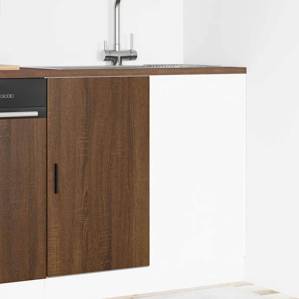 vidaXL Sink Base Cabinet Brown Oak Engineered Wood