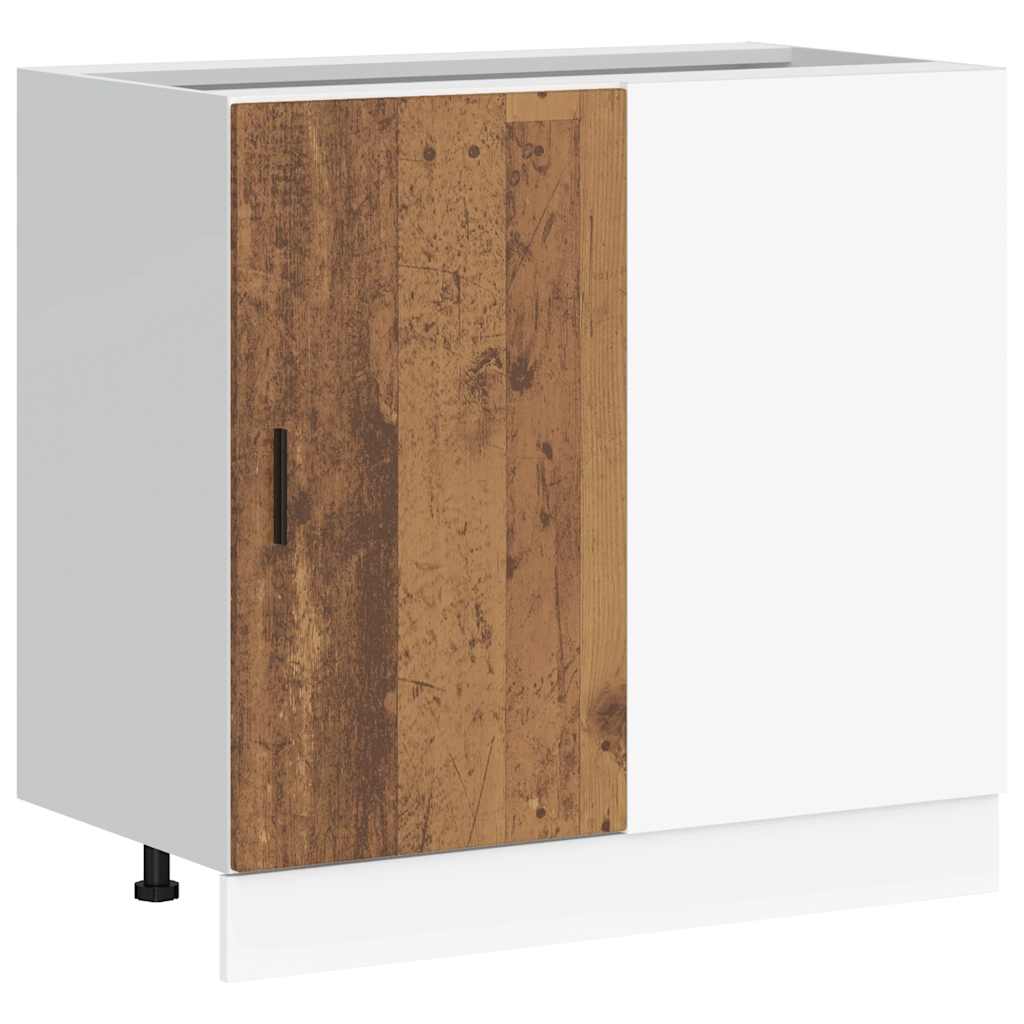 Kitchen Base Cabinet "Lyon" Old Wood Engineered Wood