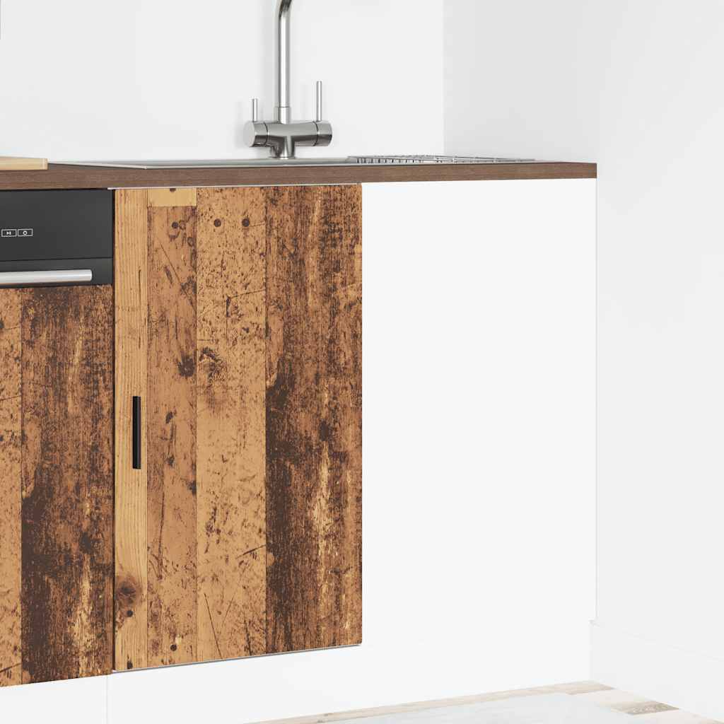 vidaXL Sink Base Cabinet Old Wood Engineered Wood