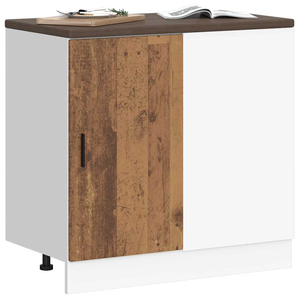 Kitchen Base Cabinet "Lyon" Old Wood Engineered Wood