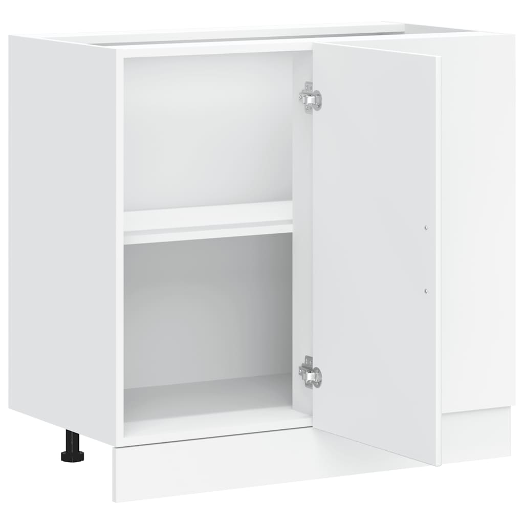 vidaXL Kitchen Base Cabinet Porto White Engineered Wood