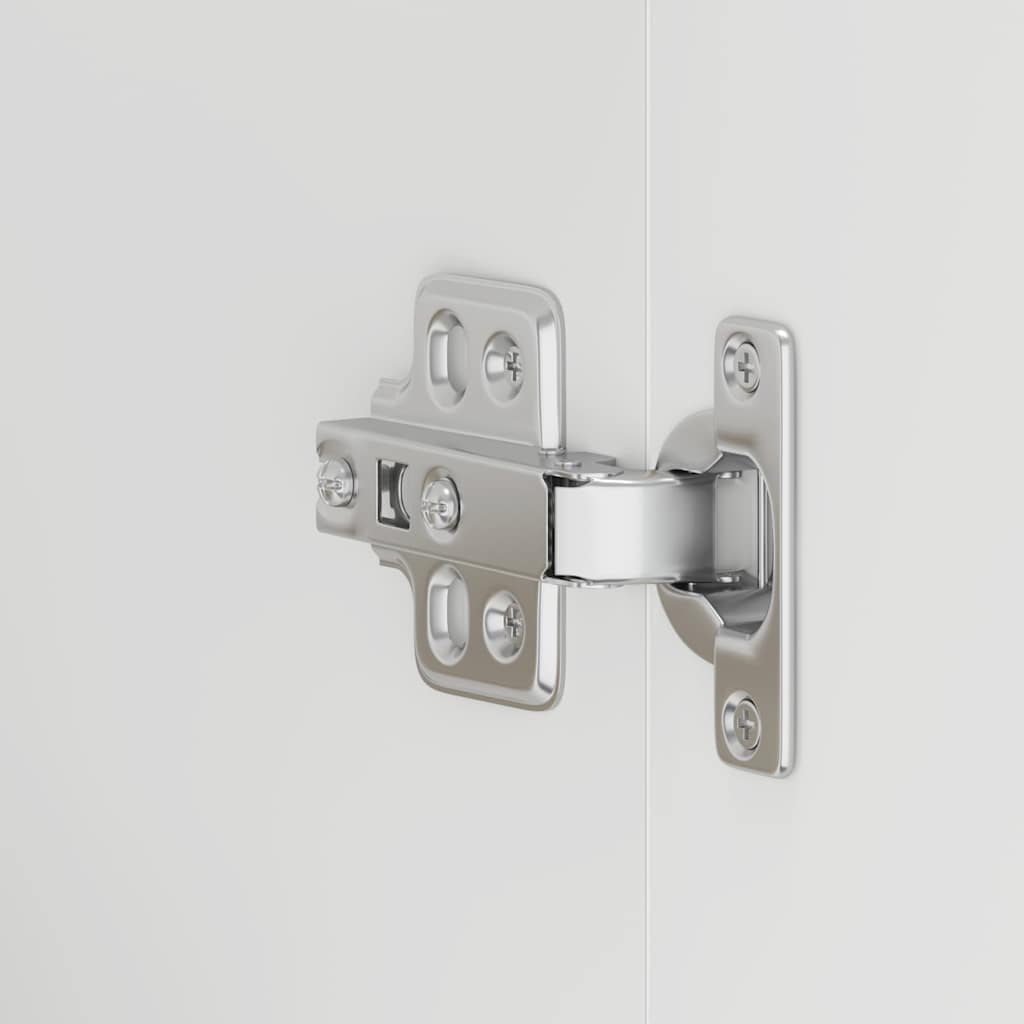 vidaXL Kitchen Base Cabinet Porto High Gloss White Engineered Wood