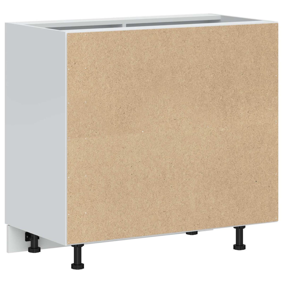 Kitchen Base Cabinet "Porto" High Gloss White Engineered Wood
