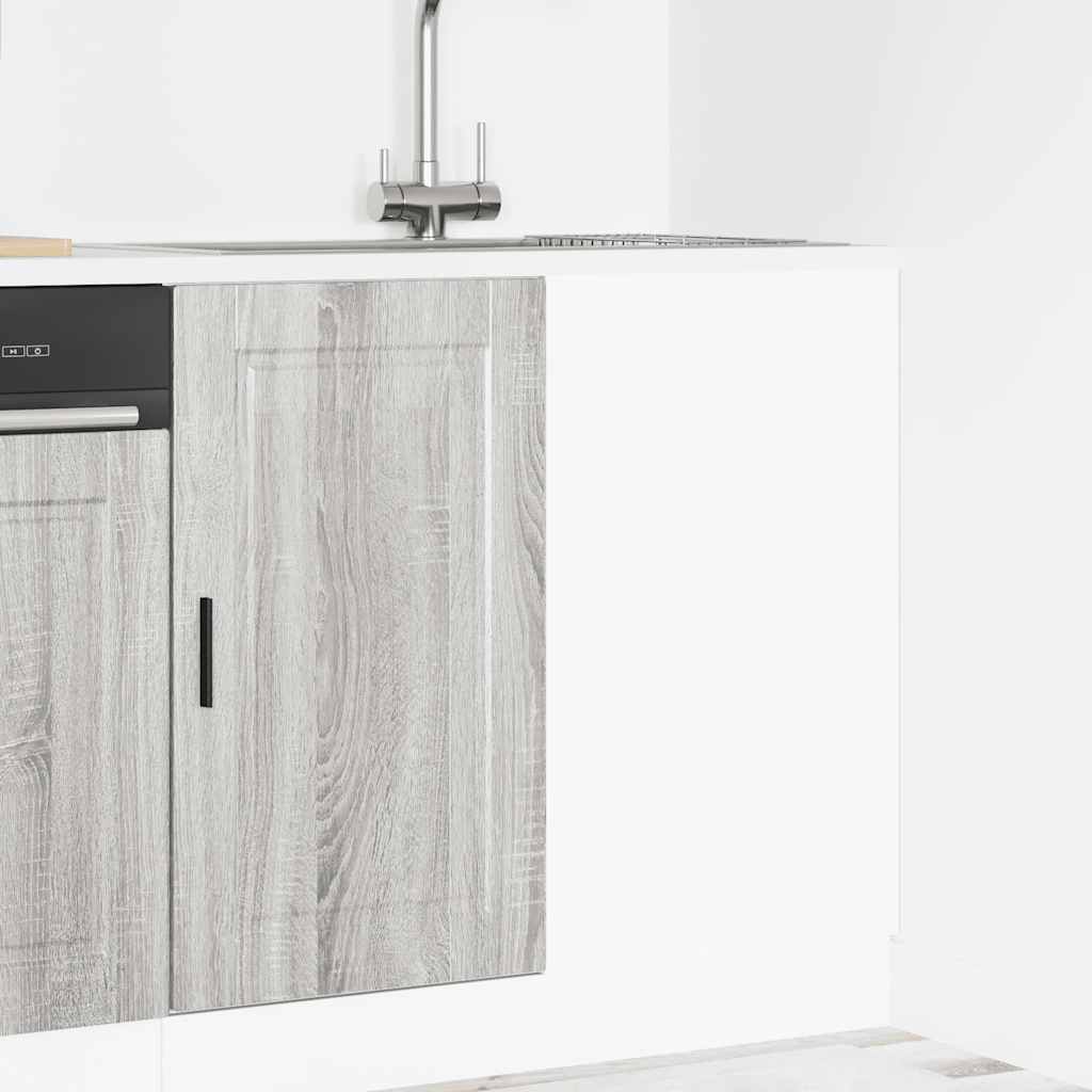 vidaXL Kitchen Base Cabinet Porto Grey Sonoma Engineered Wood