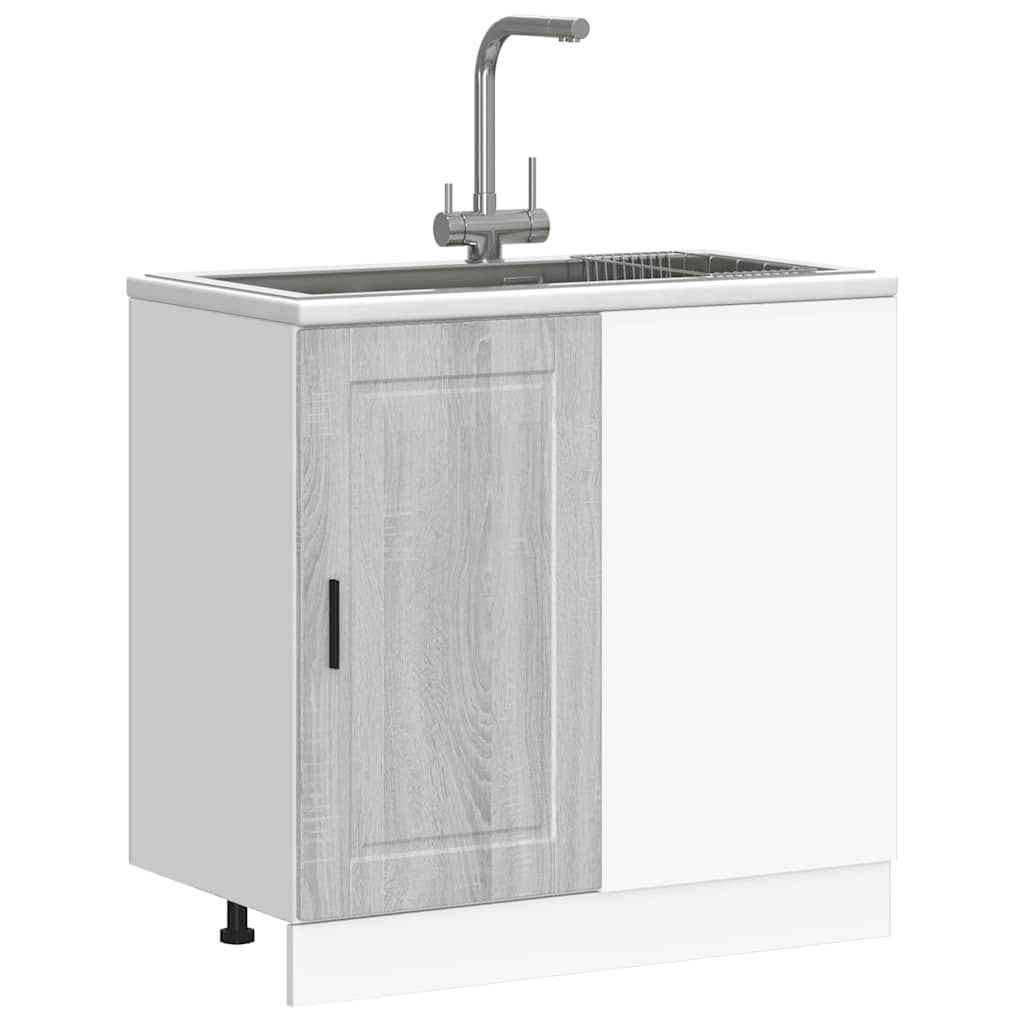 vidaXL Kitchen Base Cabinet Porto Grey Sonoma Engineered Wood