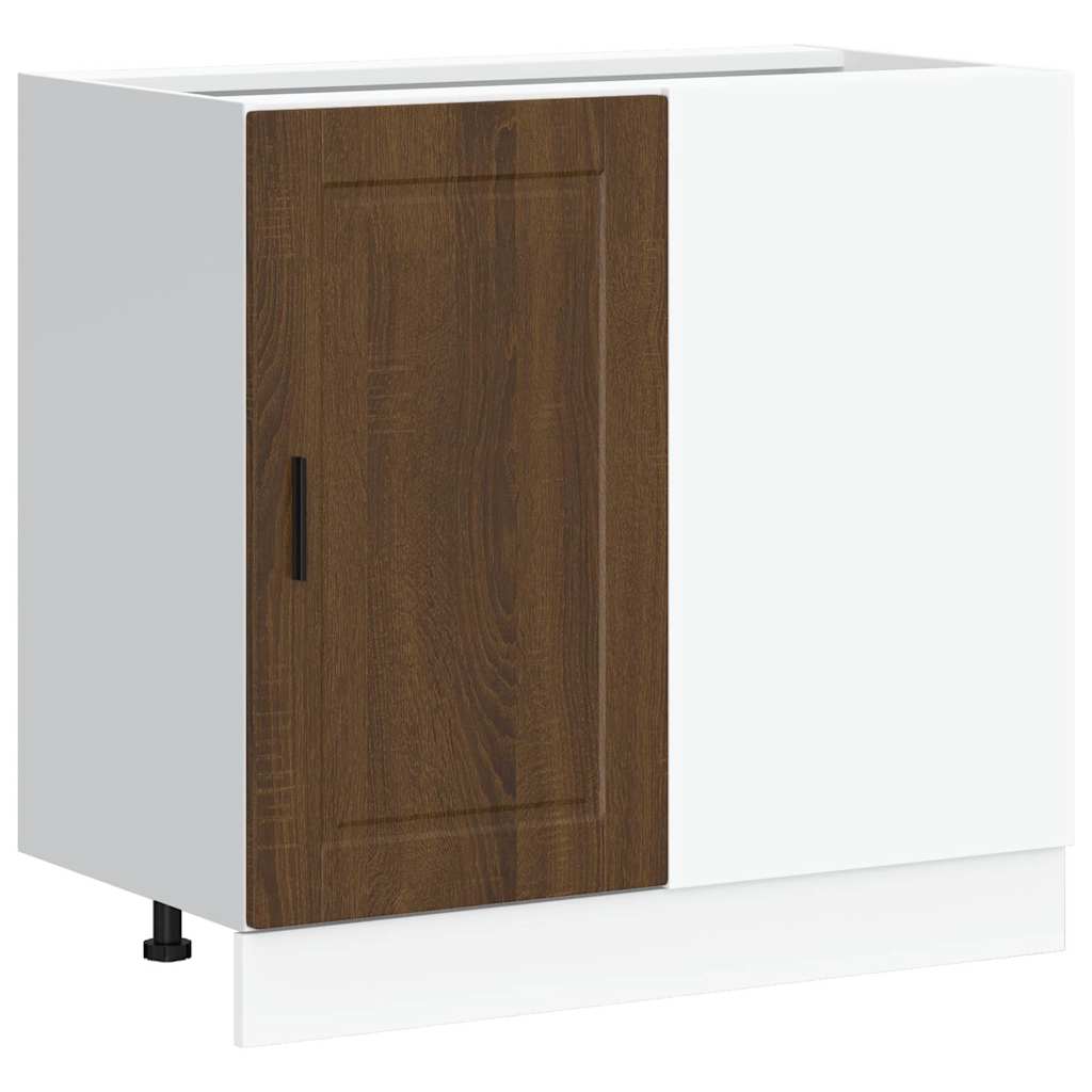 Kitchen Base Cabinet "Porto" Brown Oak Engineered Wood