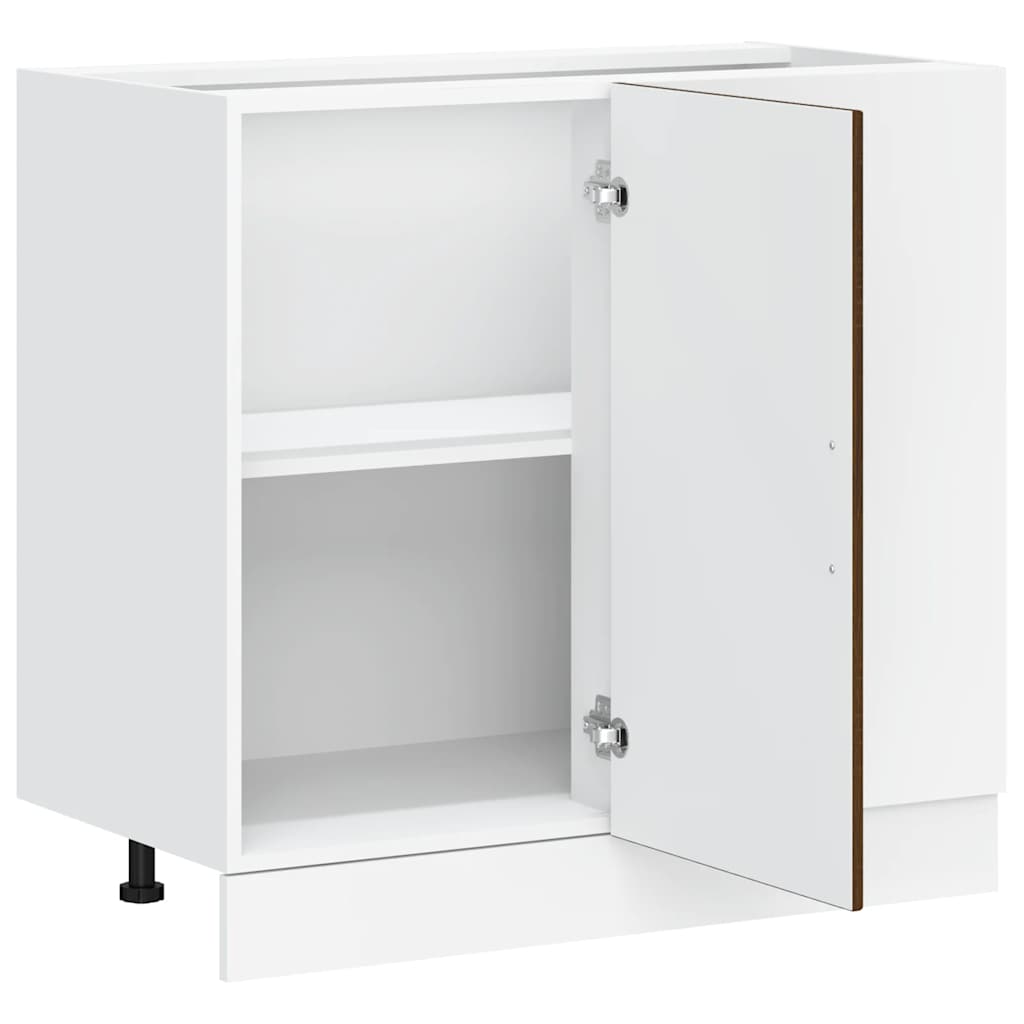 Kitchen Base Cabinet "Porto" Brown Oak Engineered Wood