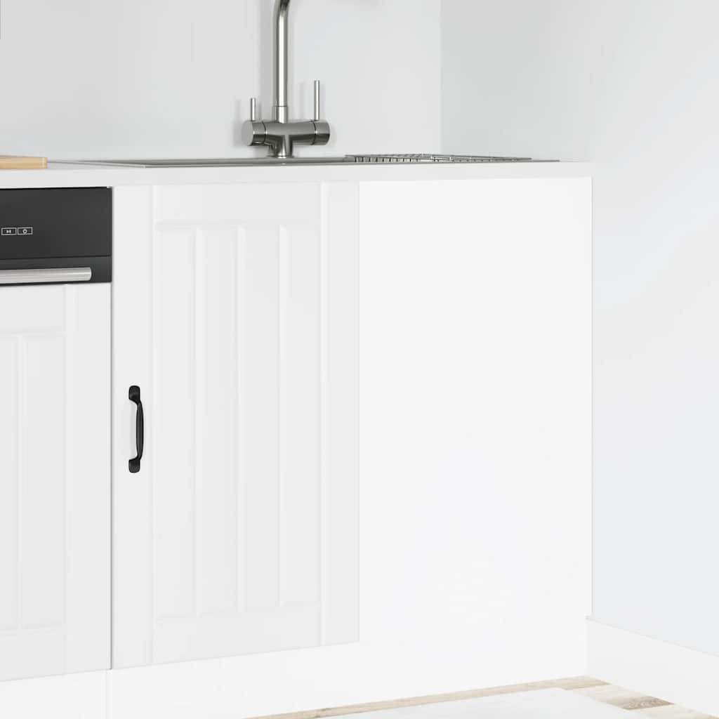 vidaXL Sink Base Cabinet Lucca White Engineered Wood