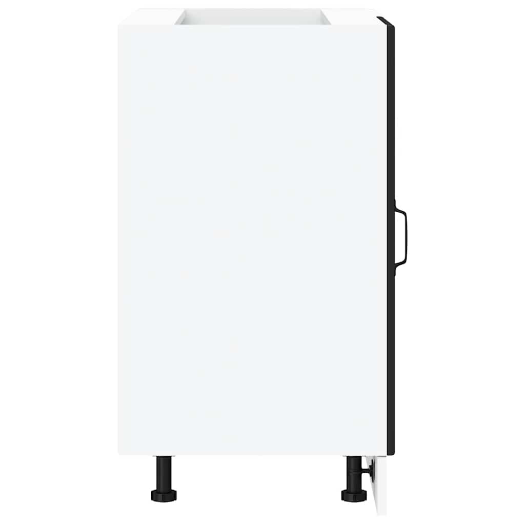 vidaXL Kitchen Base Cabinet Lucca Black Engineered Wood