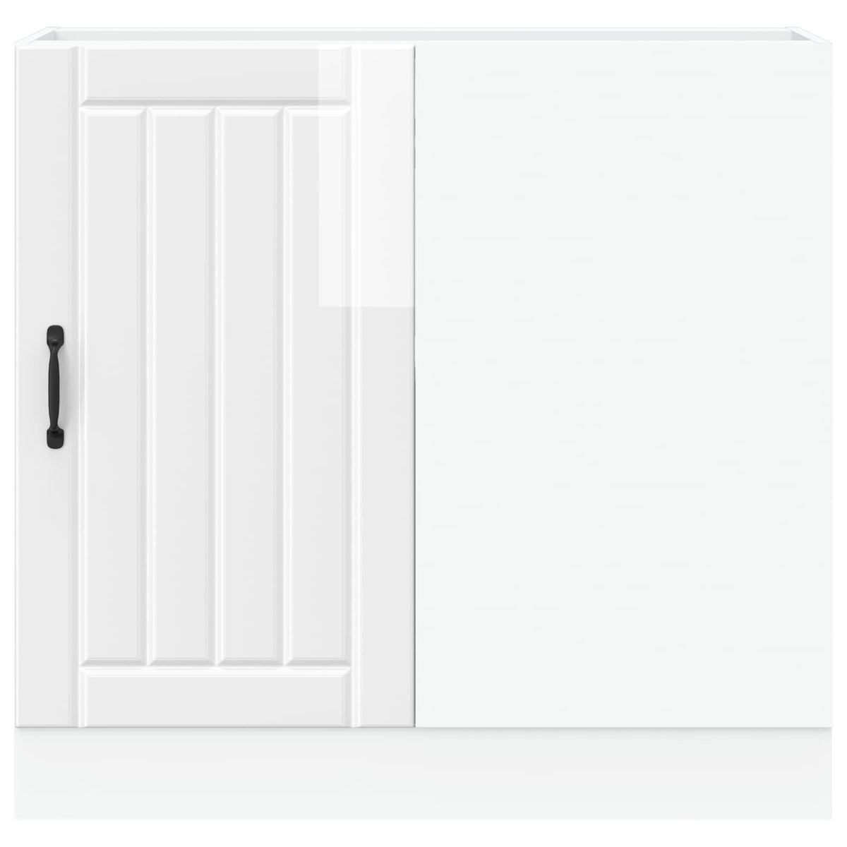 Kitchen Base Cabinet "Lucca" High Gloss White Engineered Wood