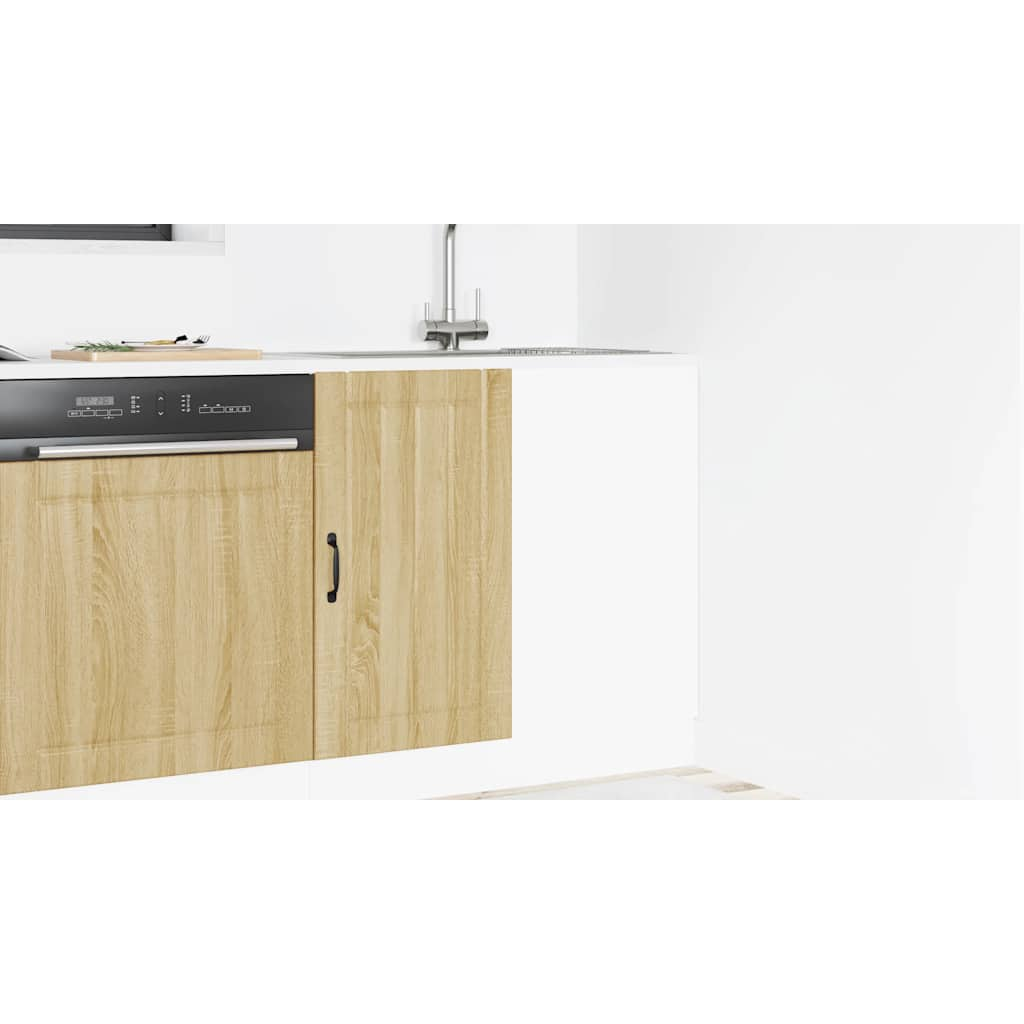 vidaXL Sink Base Cabinet Lucca Sonoma Oak Engineered Wood