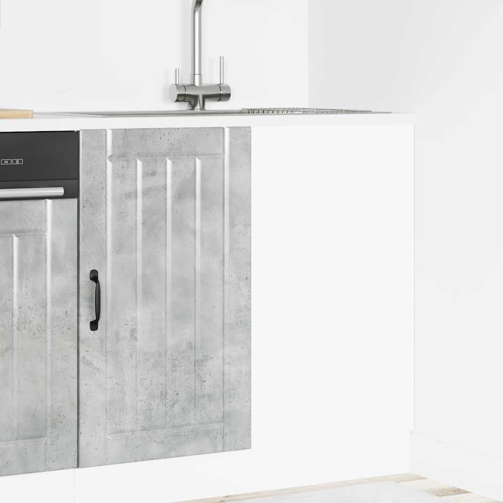 vidaXL Sink Base Cabinet Lucca Concrete Grey Engineered Wood