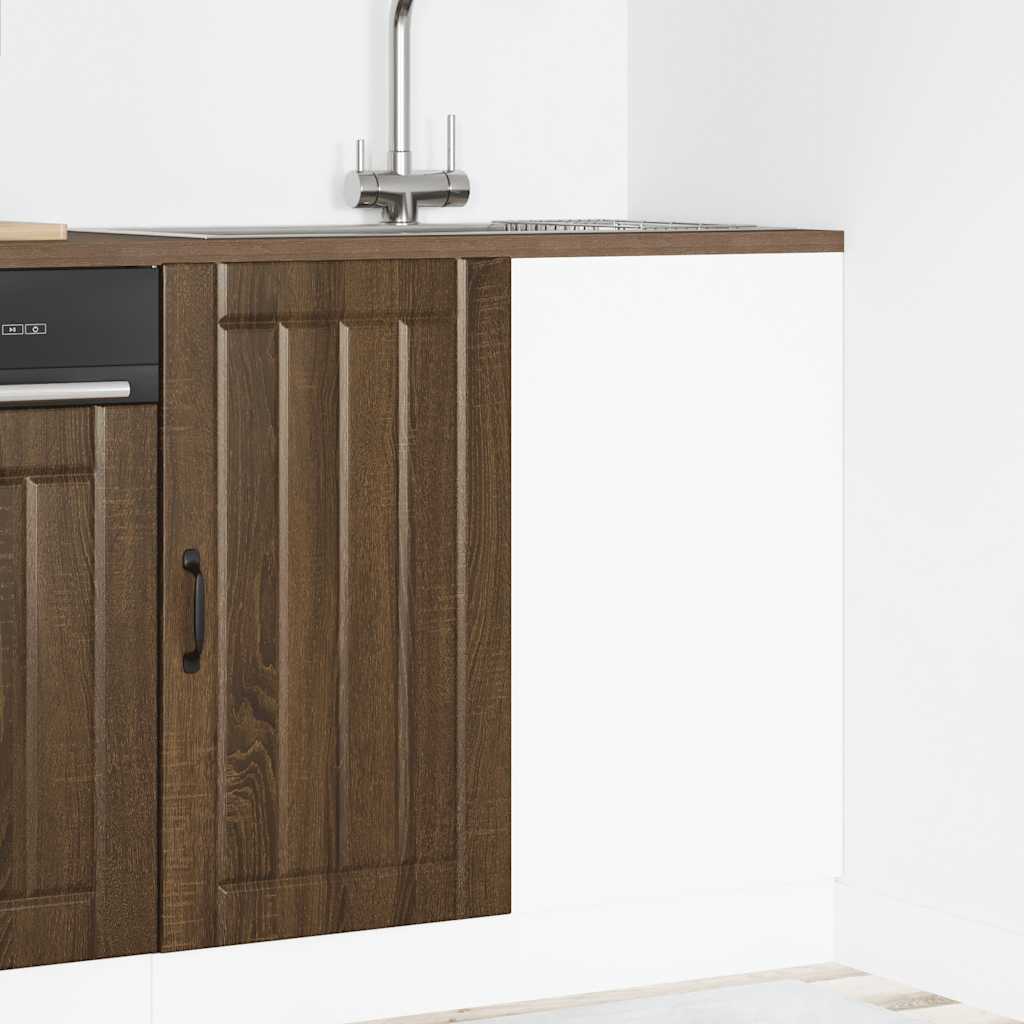 vidaXL Sink Base Cabinet Lucca Brown Oak Engineered Wood