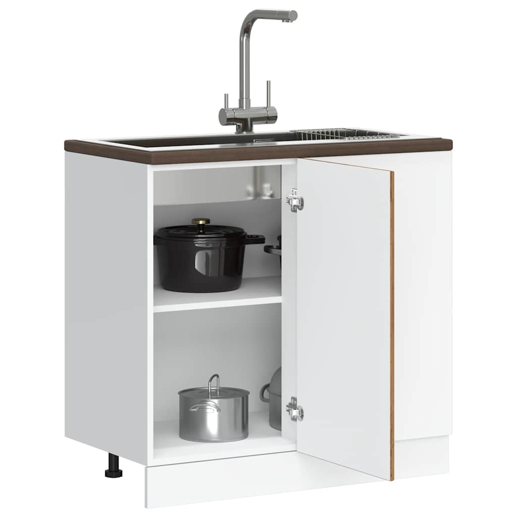 vidaXL Sink Base Cabinet Lucca Old Wood Engineered Wood