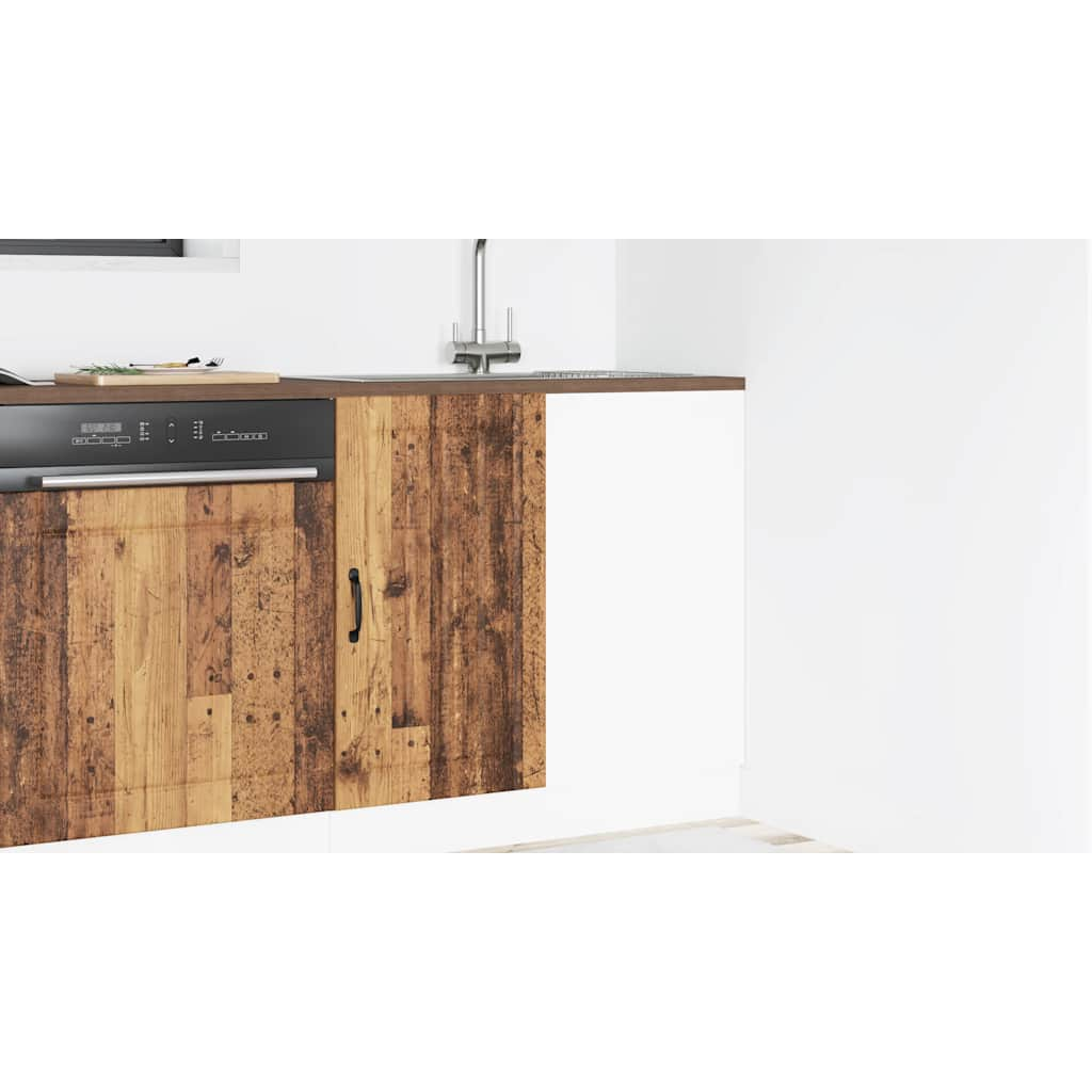 vidaXL Sink Base Cabinet Lucca Old Wood Engineered Wood