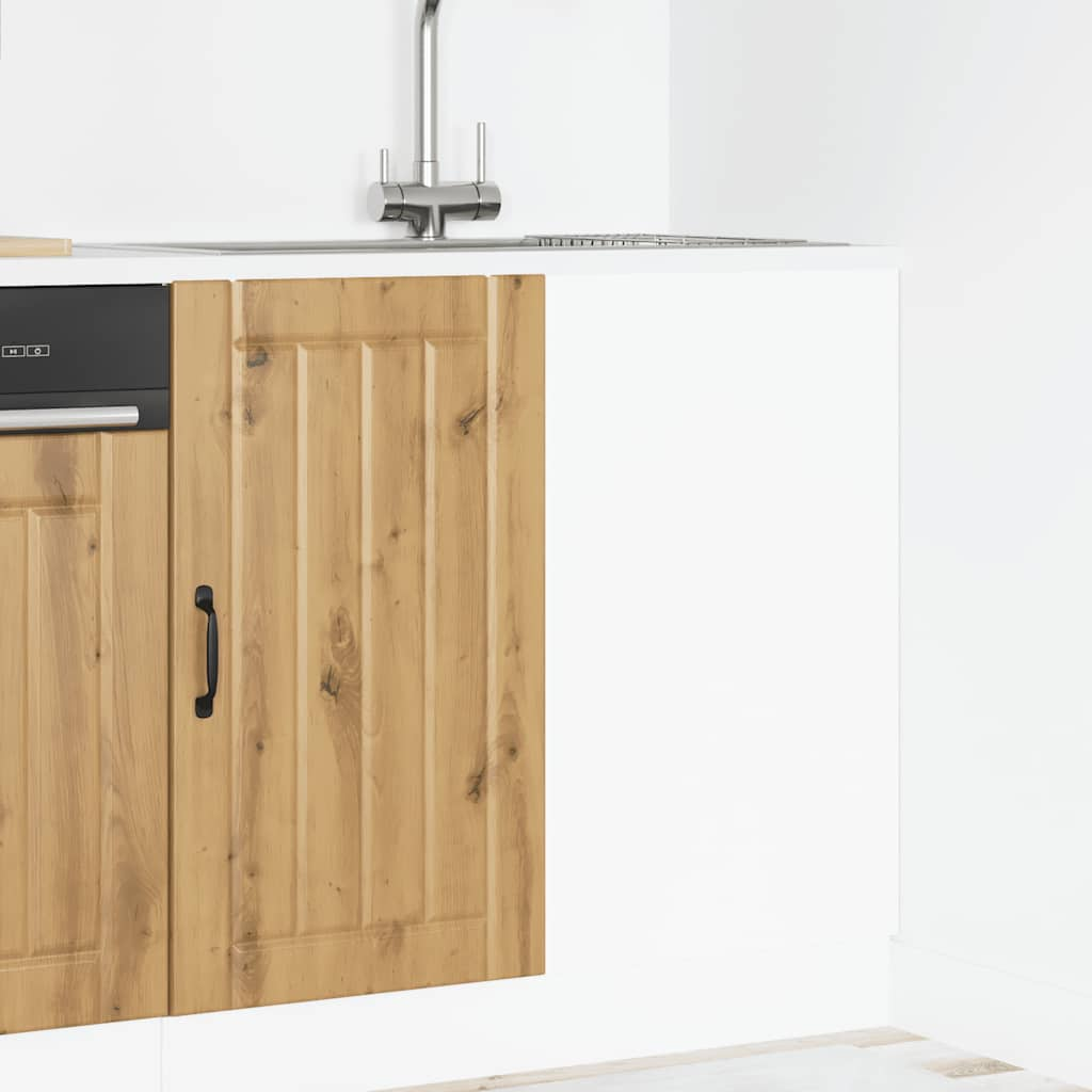 vidaXL Sink Base Cabinet Lucca Artisan Oak Engineered Wood