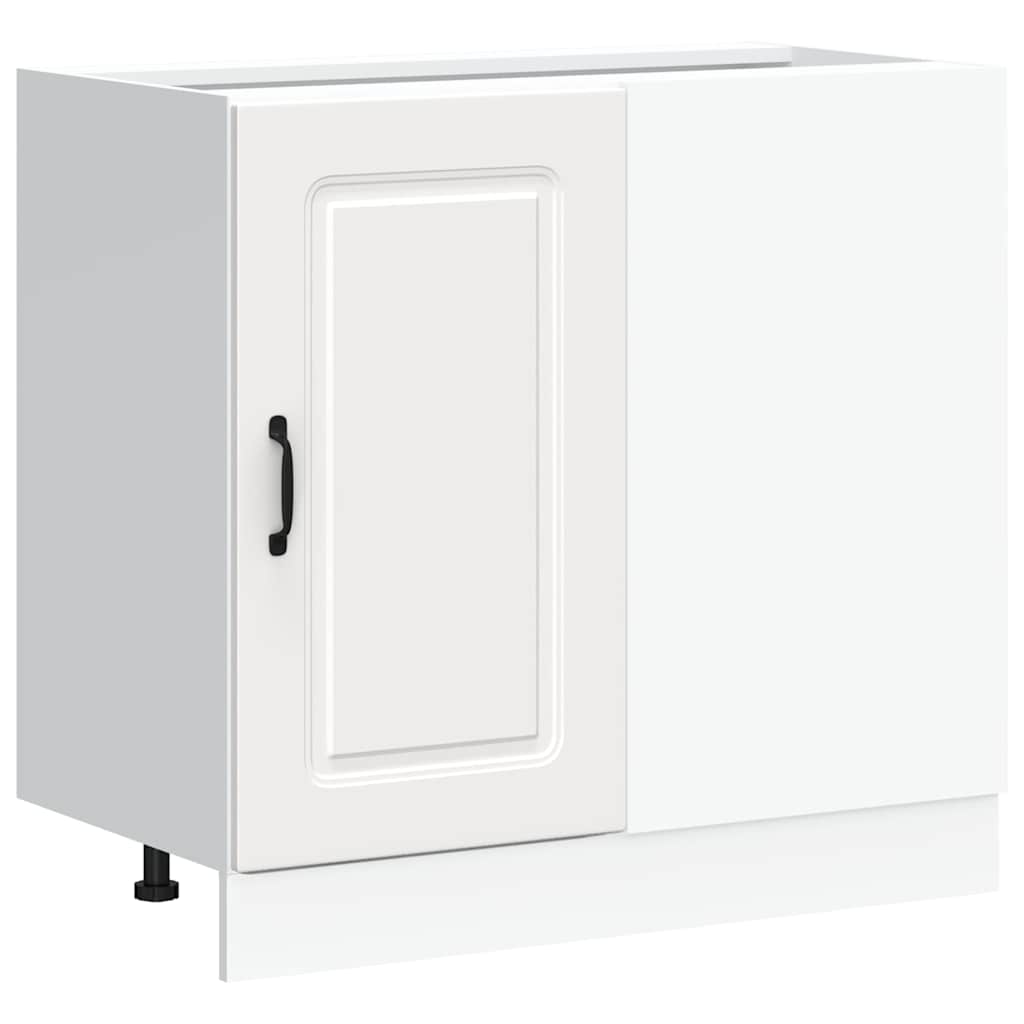 Kitchen Base Cabinet "Kalmar" White Engineered Wood