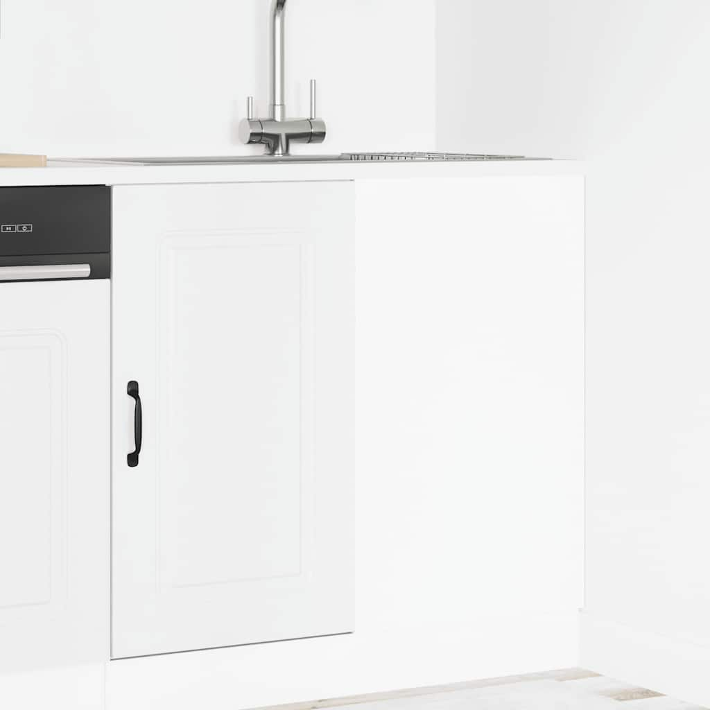 vidaXL Kitchen Base Cabinet Kalmar White Engineered Wood