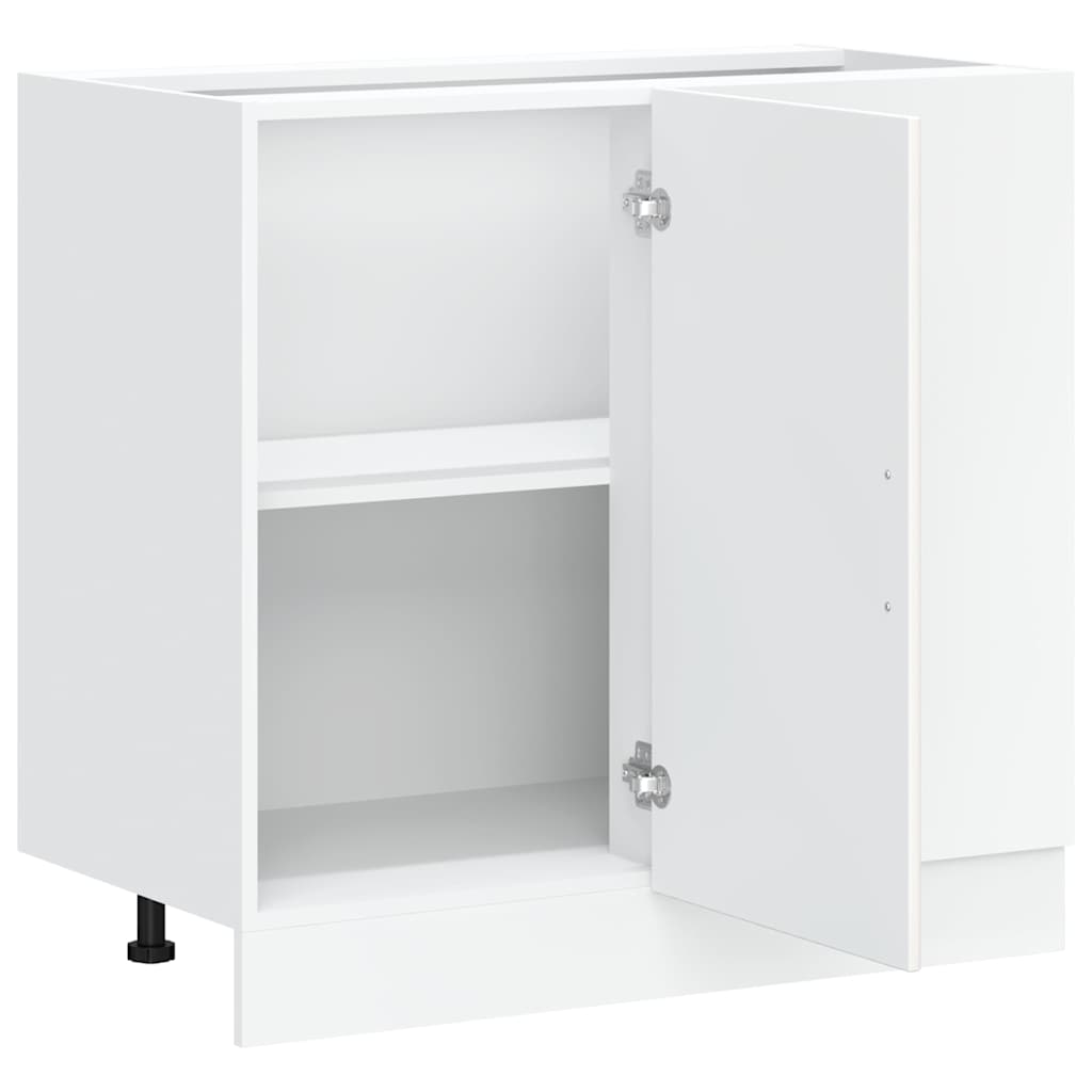 Kitchen Base Cabinet "Kalmar" White Engineered Wood