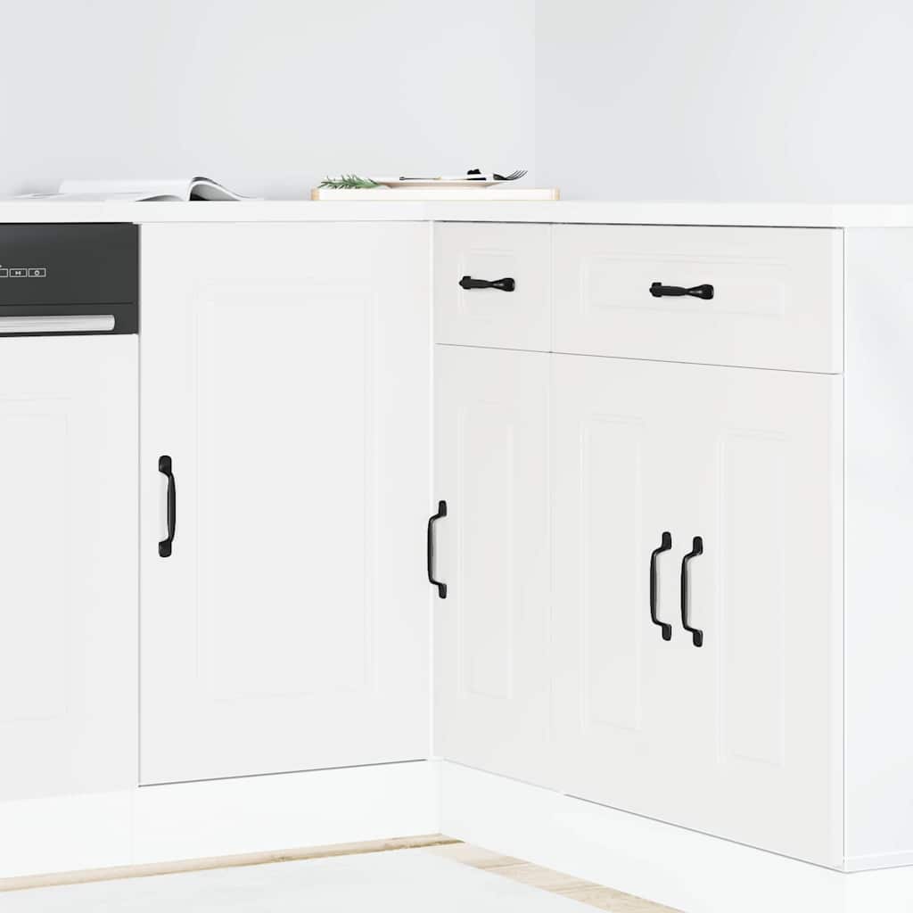 Kitchen Base Cabinet "Kalmar" White Engineered Wood