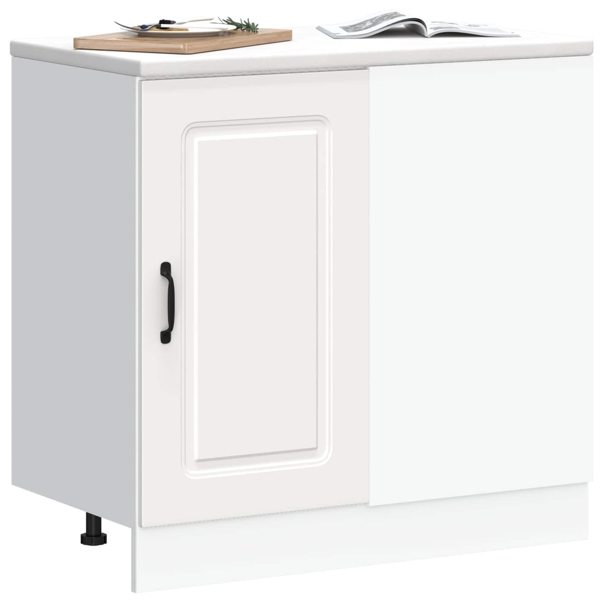 Kitchen Base Cabinet "Kalmar" White Engineered Wood