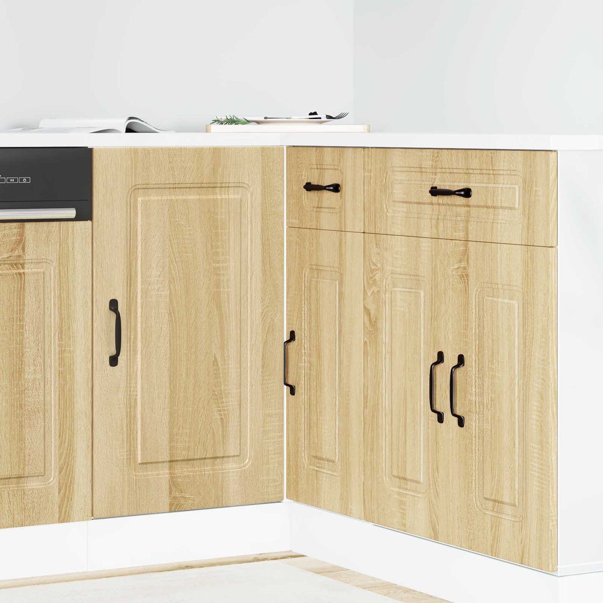 Kitchen Base Cabinet "Kalmar" Sonoma Oak Engineered Wood