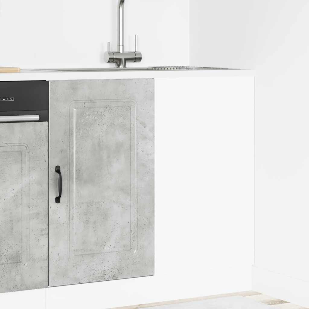 vidaXL Kitchen Base Cabinet Kalmar Concrete Grey Engineered Wood