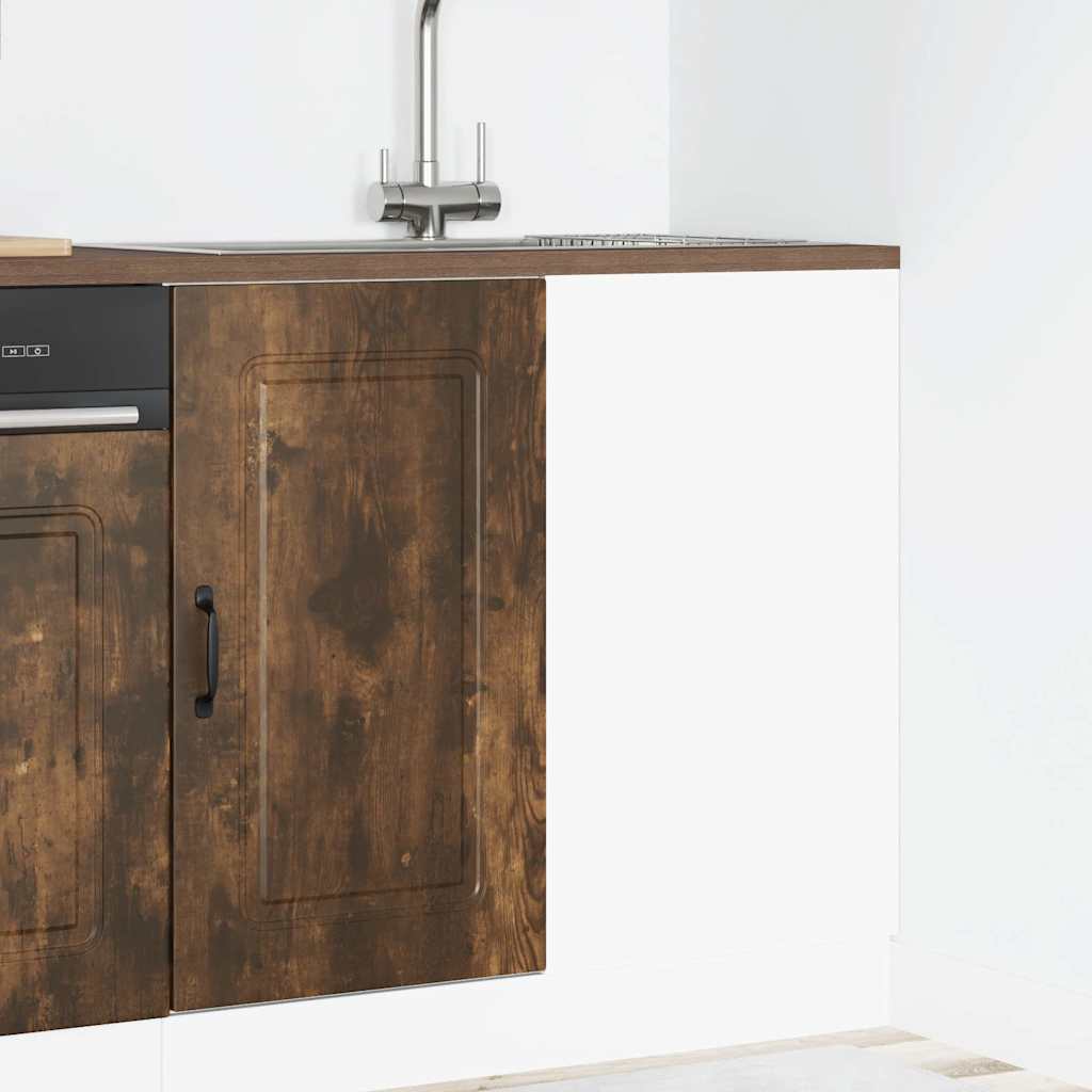 vidaXL Kitchen Base Cabinet Kalmar Smoked Oak Engineered Wood