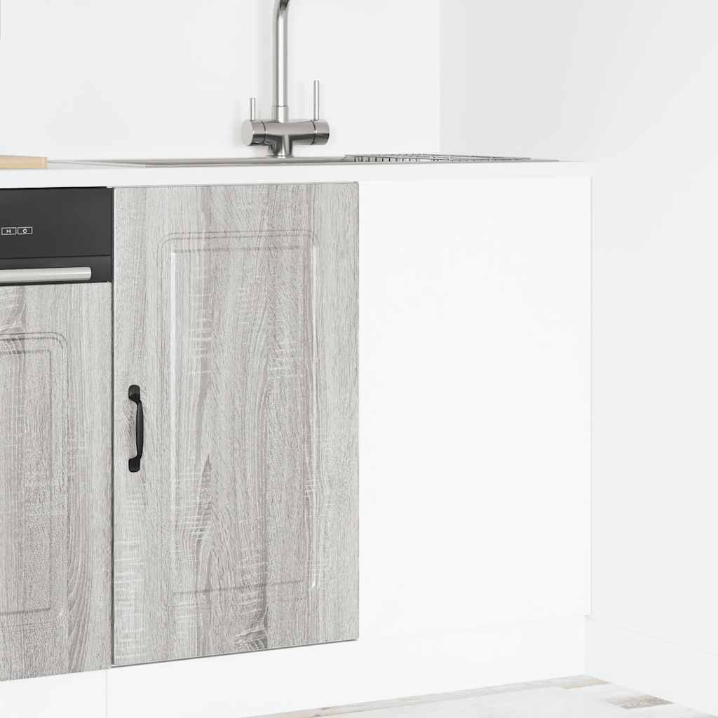 vidaXL Kitchen Base Cabinet Kalmar Grey Sonoma Engineered Wood