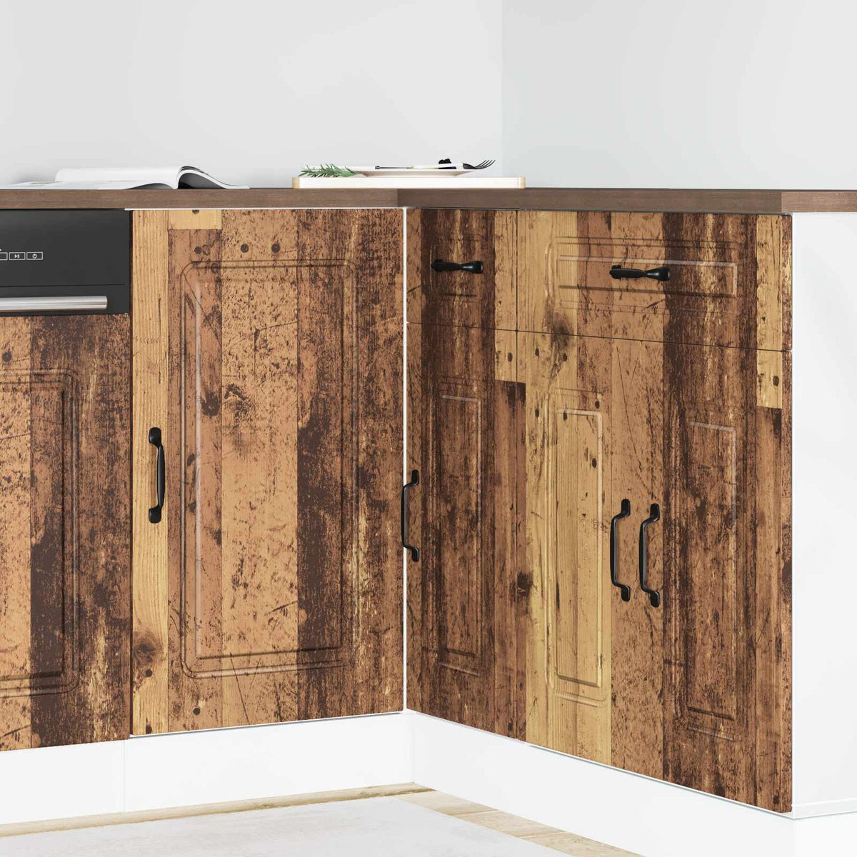 Kitchen Base Cabinet "Kalmar" Old Wood Engineered Wood