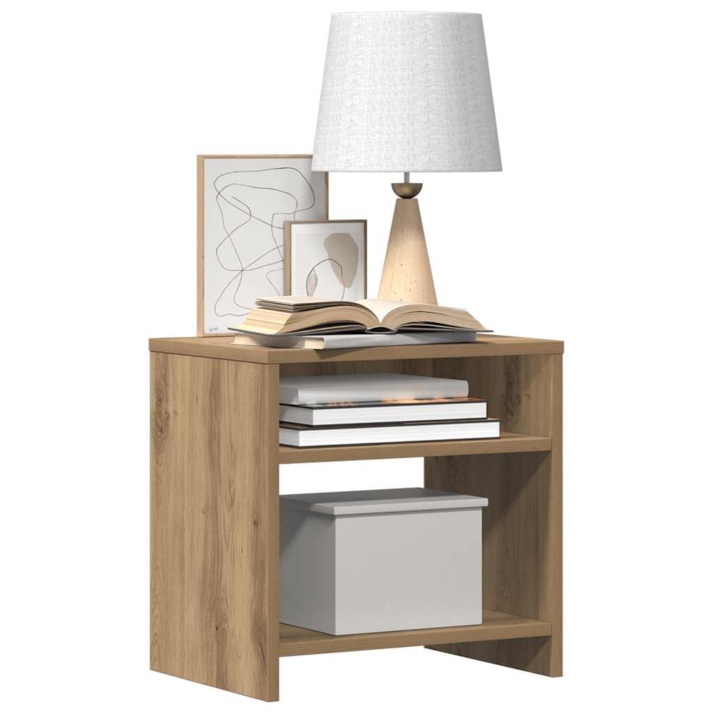 Bedside Cabinet Aritisian Oak 40x30x40 cm Engineered Wood