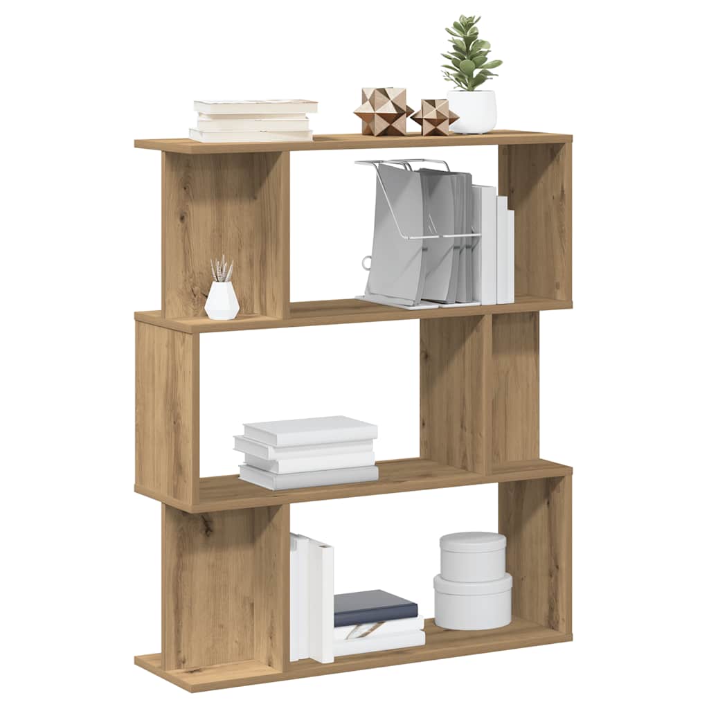 Book Cabinet Artisan Oak 80x24x96 cm Engineered Wood