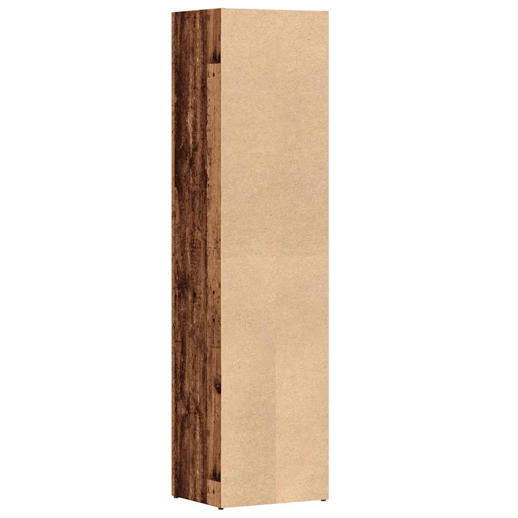 Book Cabinet Old Wood 36x30x143 cm Engineered Wood