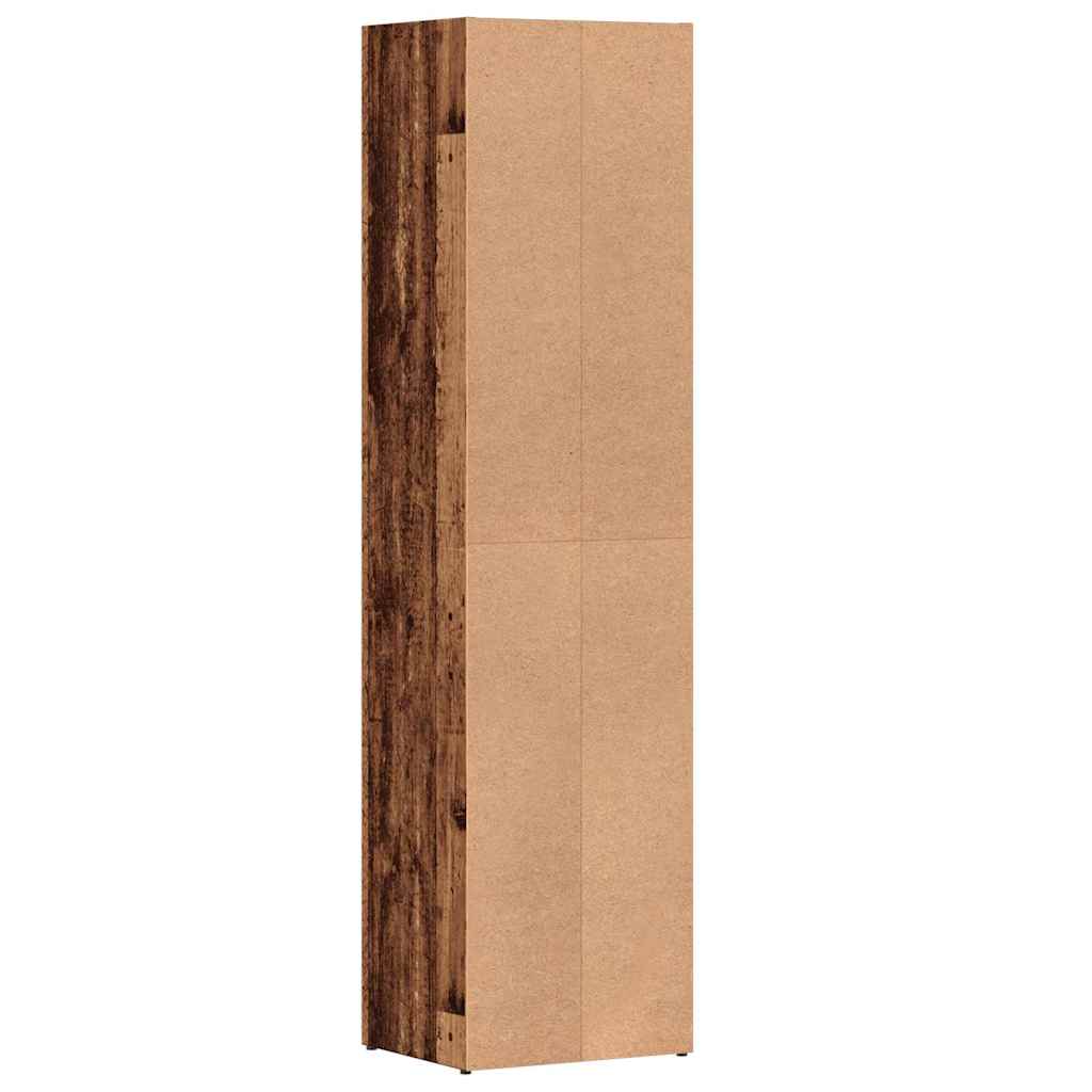 Book Cabinet Old Wood 36x30x143 cm Engineered Wood