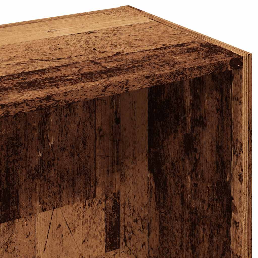 Book Cabinet Old Wood 50x25x80 cm Engineered Wood