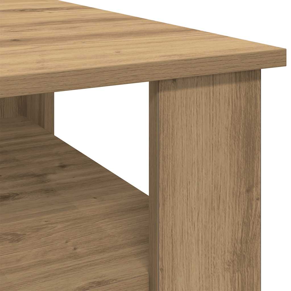 Coffee Table Artisan Oak 60x60x42 cm Engineered Wood