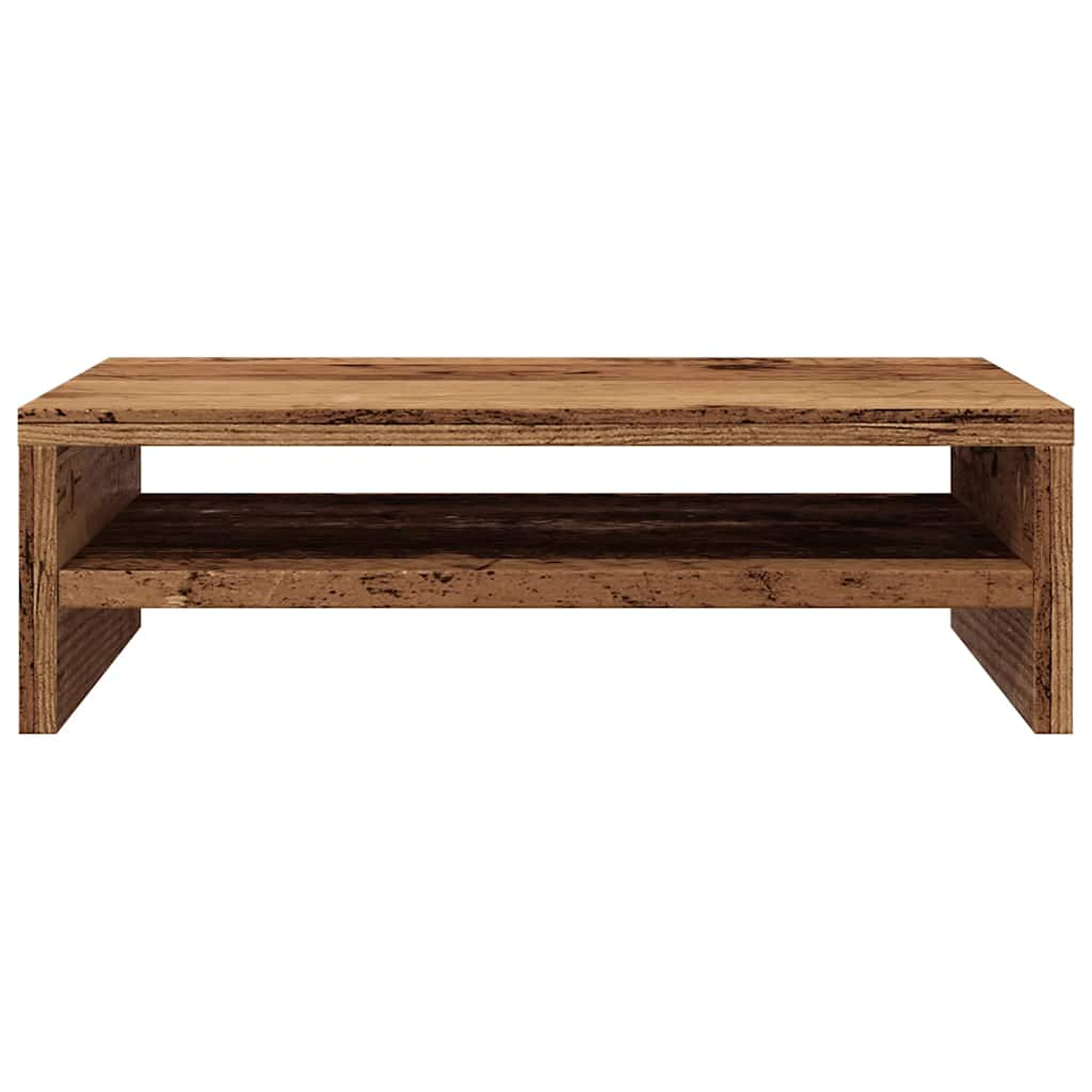 vidaXL Monitor Stand Old Wood 42x24x13 cm Engineered Wood