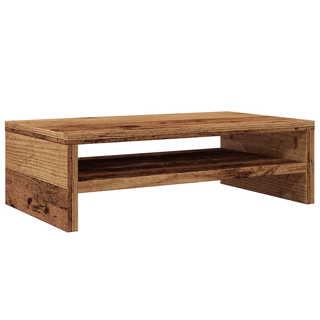 vidaXL Monitor Stand Old Wood 42x24x13 cm Engineered Wood