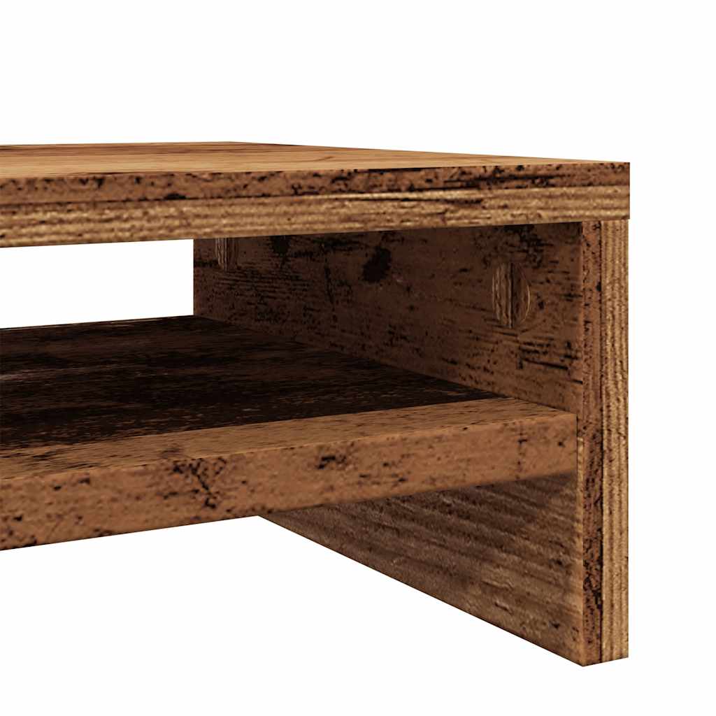 vidaXL Monitor Stand Old Wood 42x24x13 cm Engineered Wood