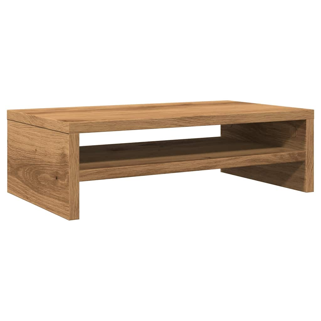 vidaXL Monitor Stand Artisan Oak 42x24x13 cm Engineered Wood