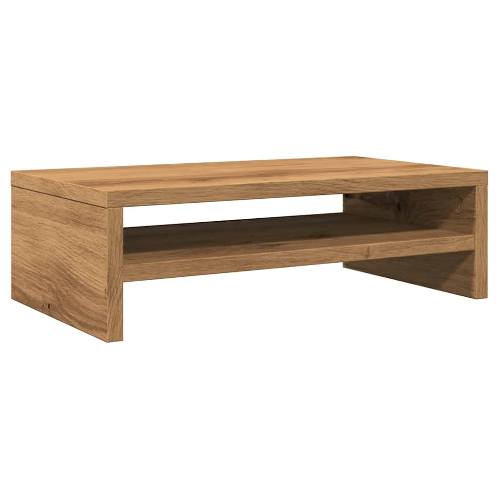 vidaXL Monitor Stand Artisan Oak 42x24x13 cm Engineered Wood