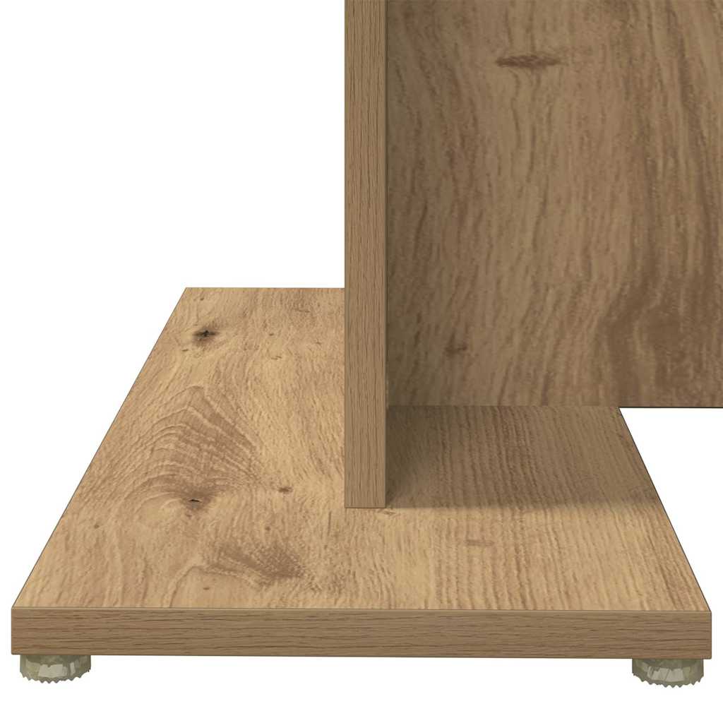Dining Table Artisan Oak 110x60x75 cm Engineered Wood