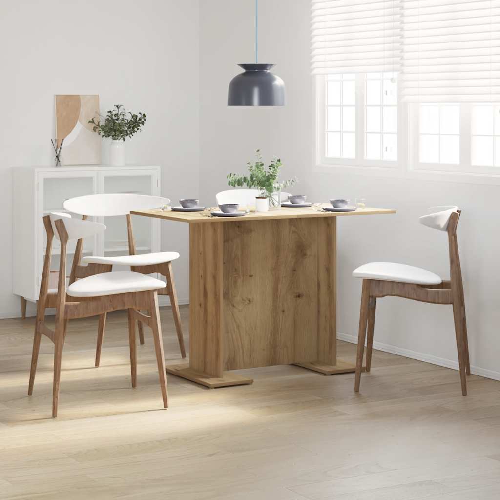 Dining Table Artisan Oak 110x60x75 cm Engineered Wood