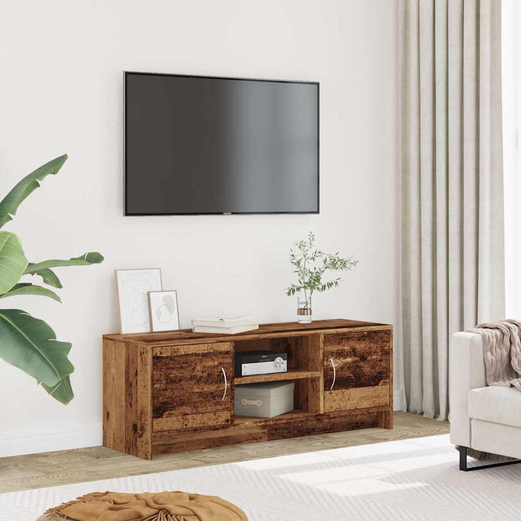 TV Cabinet Old Wood 102x30x37,5 cm Engineered Wood