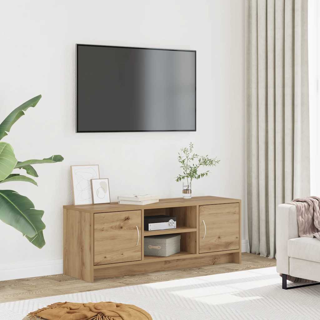 TV Cabinet Artisan Oak 102x30x37.5 cm Engineered Wood