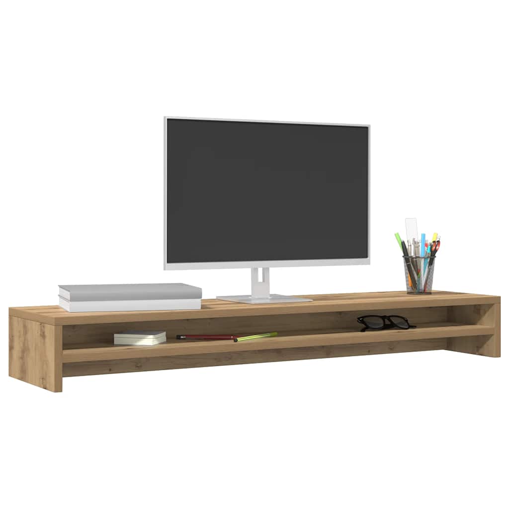 Monitor Stand Artisan Oak 100x24x13 cm Engineered Wood