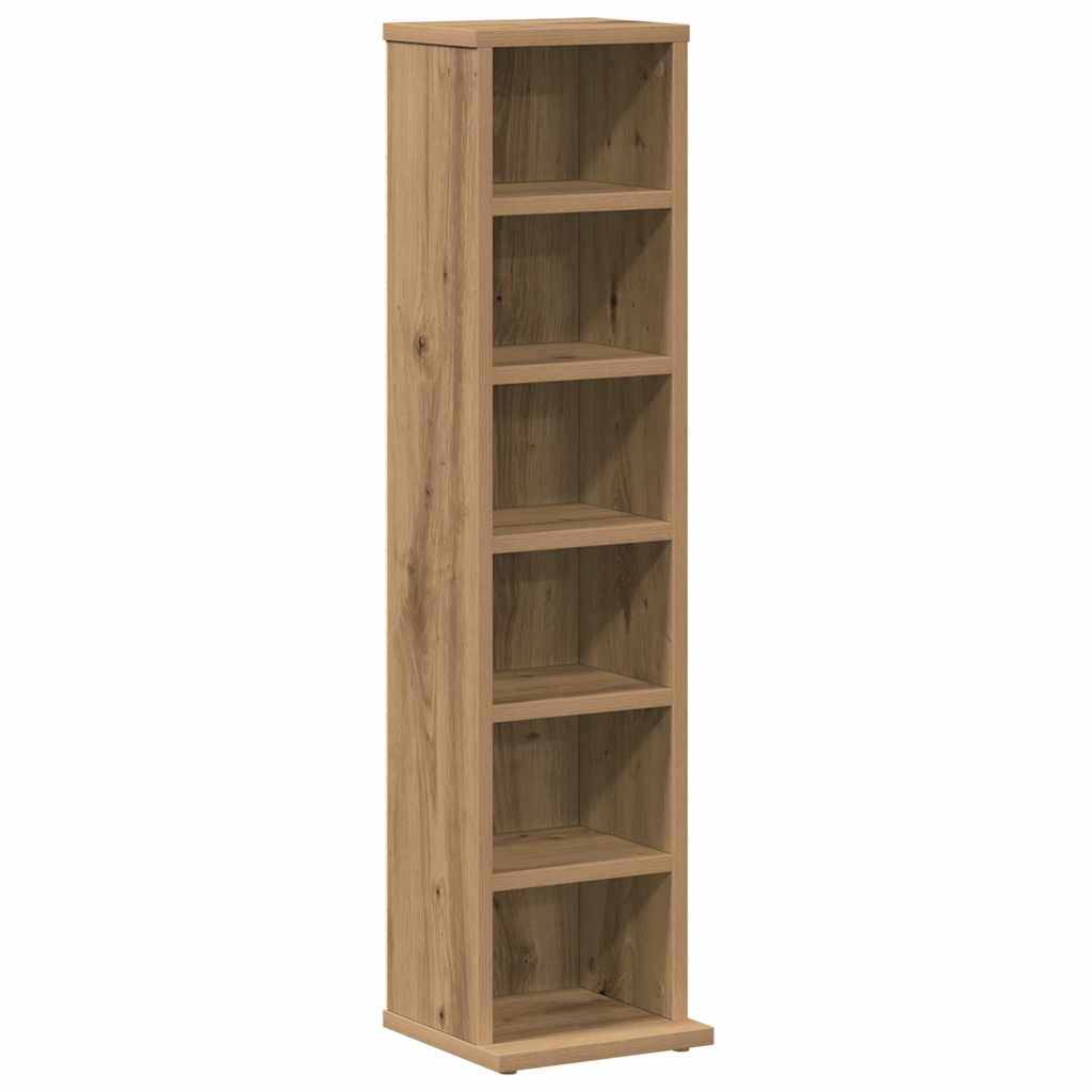 CD Cabinet Artisan Oak 21x20x88 cm Engineered Wood
