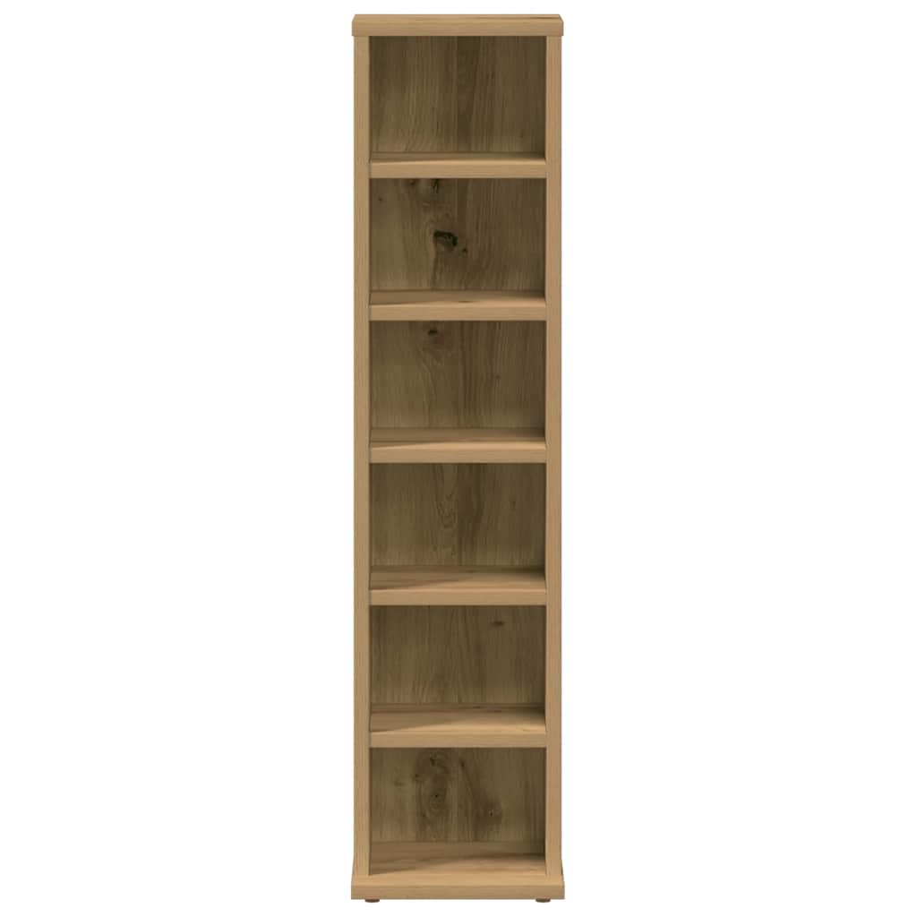 CD Cabinet Artisan Oak 21x20x88 cm Engineered Wood