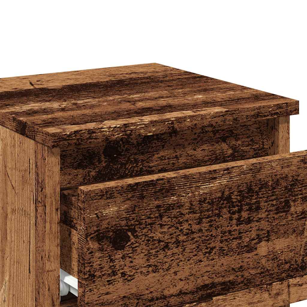 Bedside Cabinet Old Wood 30x30x40 cm Engineered Wood
